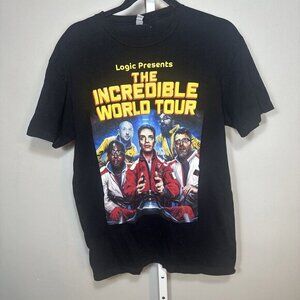 Logic Presents 'The Incredible World Tour' 2016 T-Shirt Unisex Medium Concert